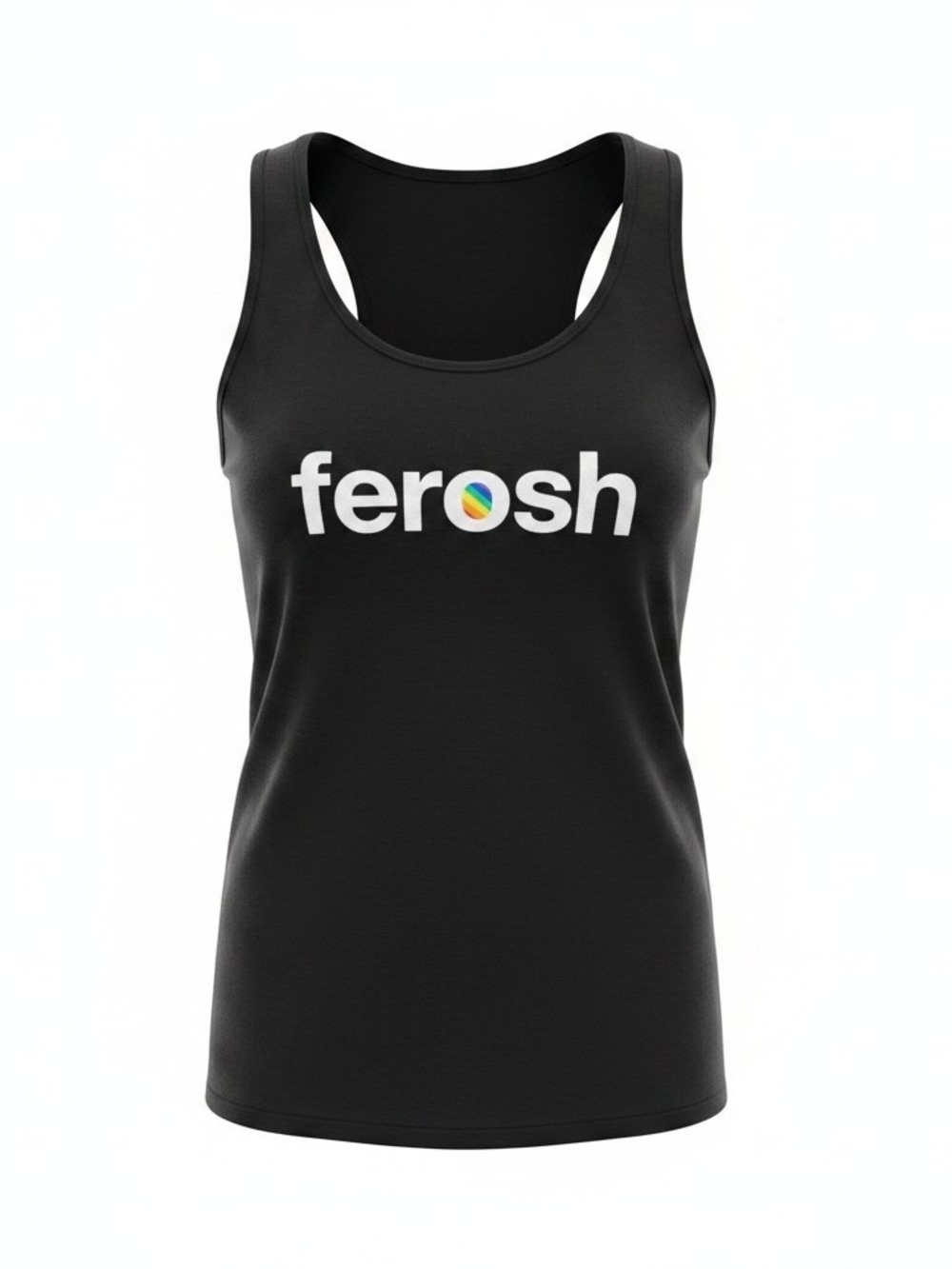 Black Racerback Logo‎ Tank Top